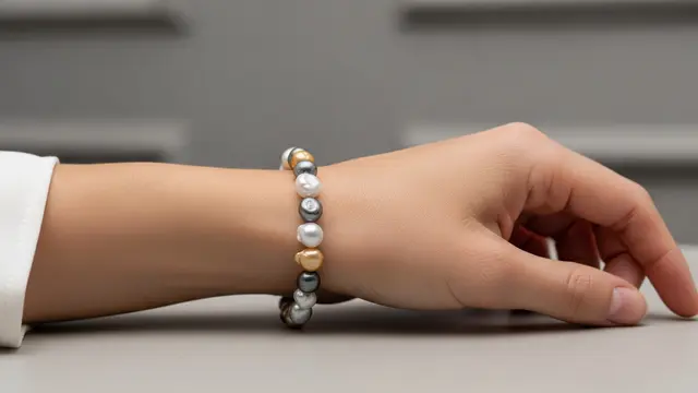 Model Gelang Mutiara Modern Baroque untuk Pesta /Ilustrasi gambar AI