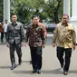 Ketua DPR RI Setya Novanto didampingi empat Wakil Ketua DPR bertemu Presiden Jokowi membahas pemerataan ekonomi.