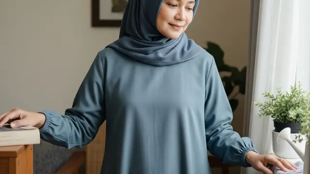 Gamis Santai Ibu Rumah Tangga 50 Tahun
