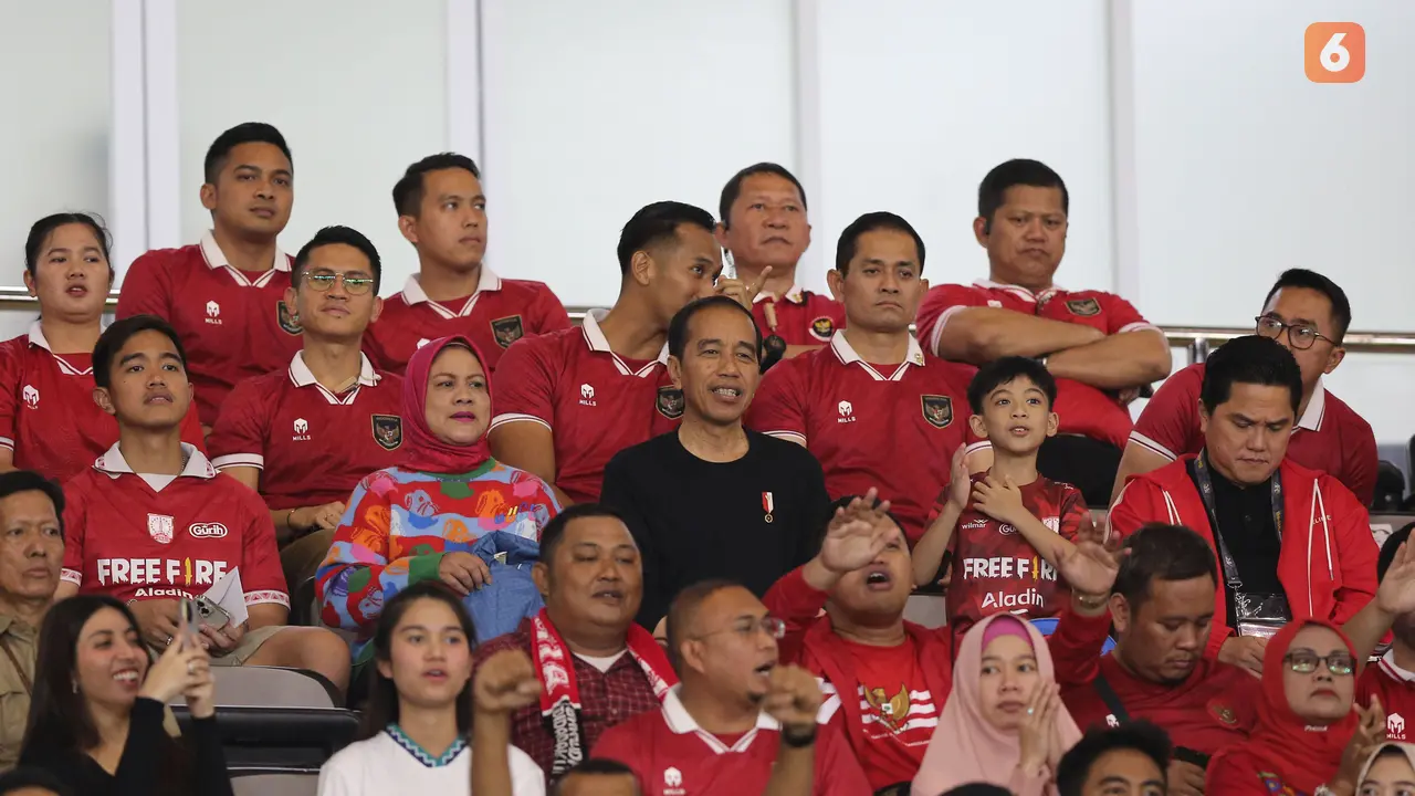 Presiden Jokowi Hadir di Laga Timnas Indonesia U-23 melawan Timnas Turkmenistan U-23