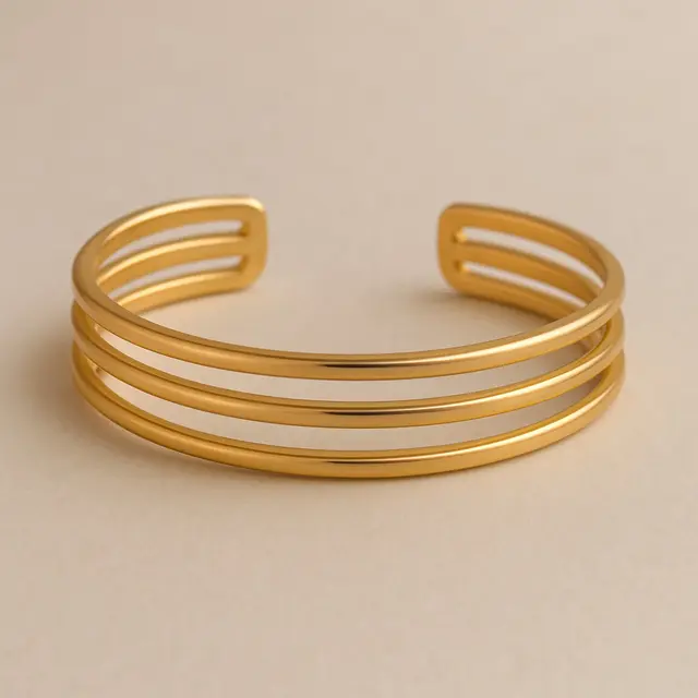 Gelang Emas Cuff yang Cocok untuk Anak Muda (Foto: ChatGPT)