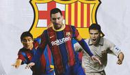 Barcelona - Juan Roman Riquelme, Lionel Messi, Javier Saviola (Bola.com/Adreanus Titus)