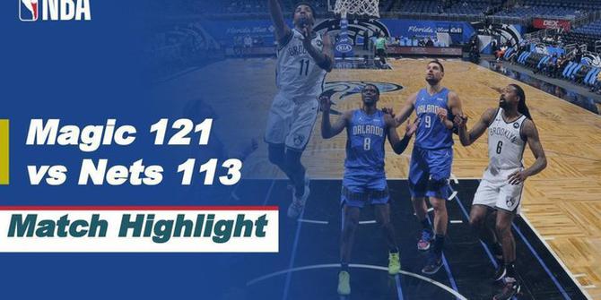 VIDEO: Highlights NBA, Orlando Magic Taklukkan Brooklyn Nets 121-113