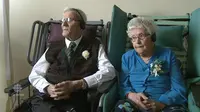 Willie dan Diana saat merakan ulang tahun perkawinan ke 80 tahun. (Foto: CBC News)