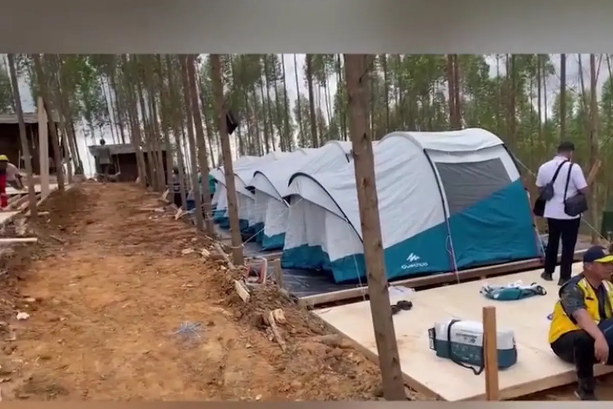 Presiden Joko Widodo atau Jokowi akan berkemah di titik nol IKN di Kalimantan Timur