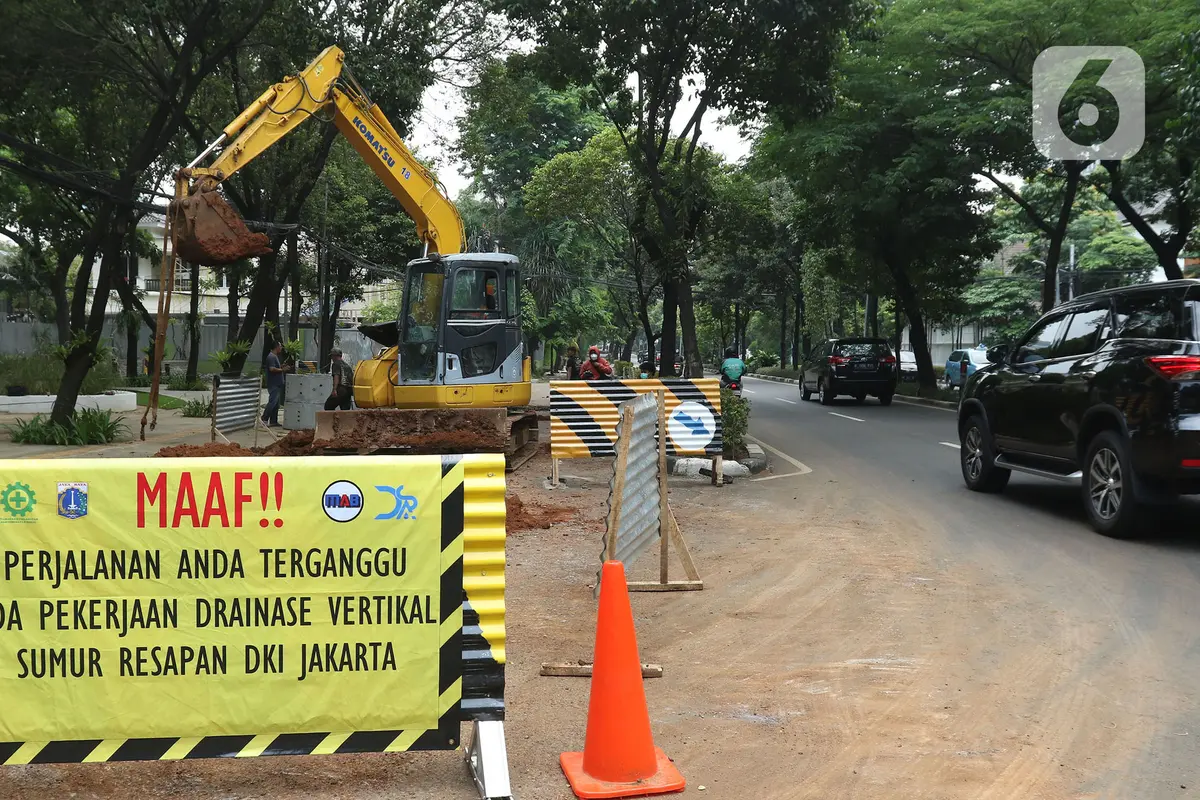 Pengerjaan Sumur Resapan di Kebayoran Baru