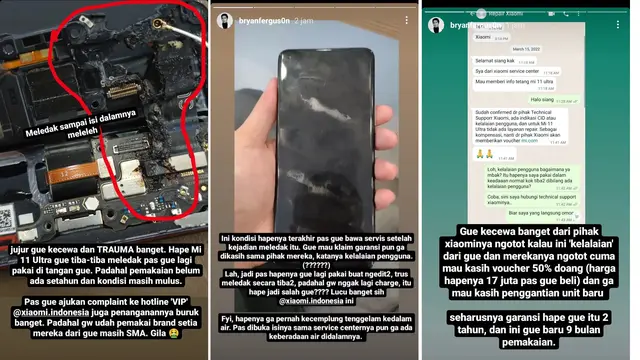 Unggahan viral Mi 11 Ultra meleleh