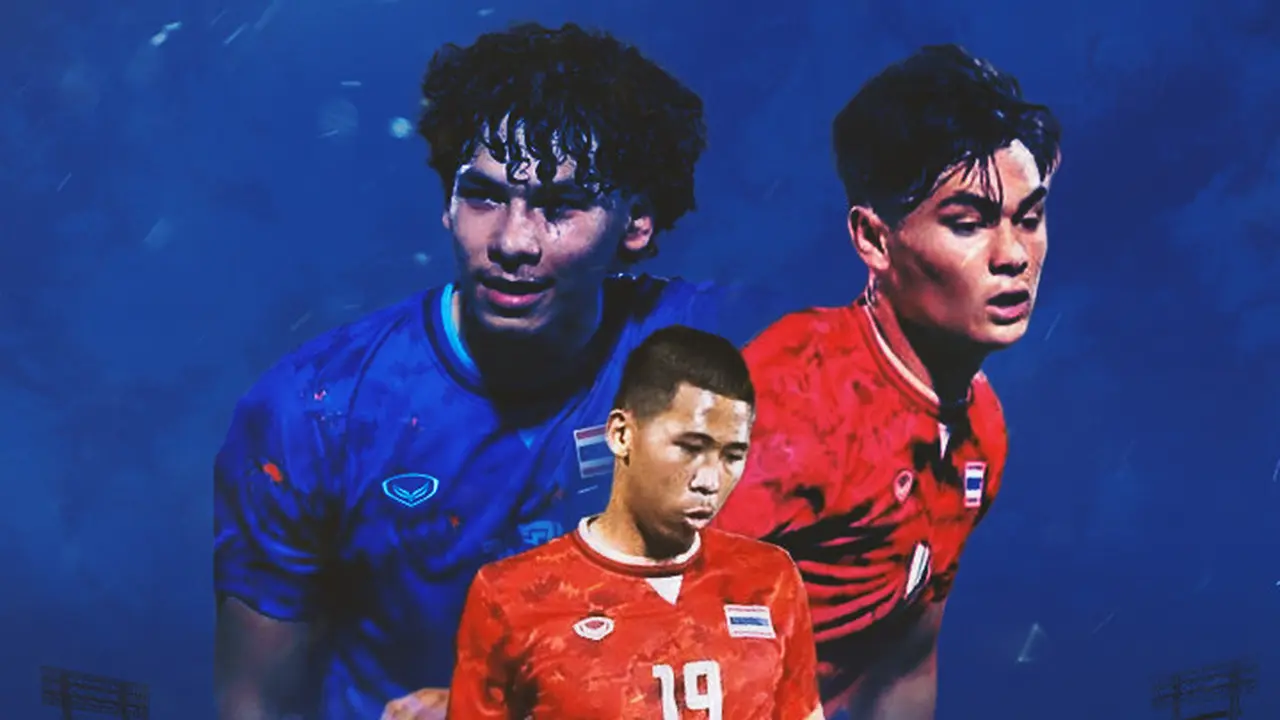 Timnas Thailand - Benjamin Davis, Jonathan Khemdee, dan Chayapipat Supunpasuch
