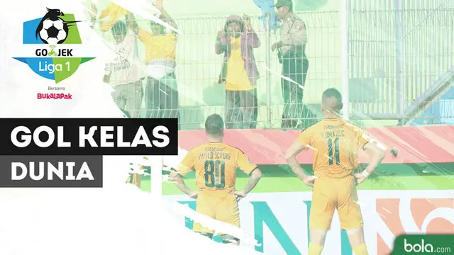 Berita video gol-gol kelas dunia yang tercipta pada pekan kelima Gojek Liga 1 2018 bersama Bukalapak.
