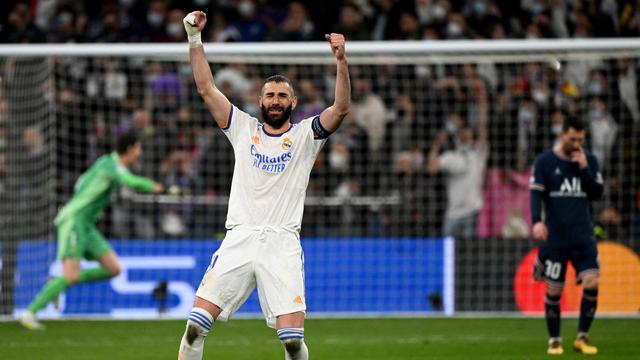 Karim Benzema - Real Madrid - Liga Champions -  9 Maret 2022