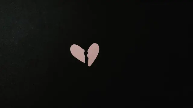 Ilustrasi cinta yang hilang, patah hati