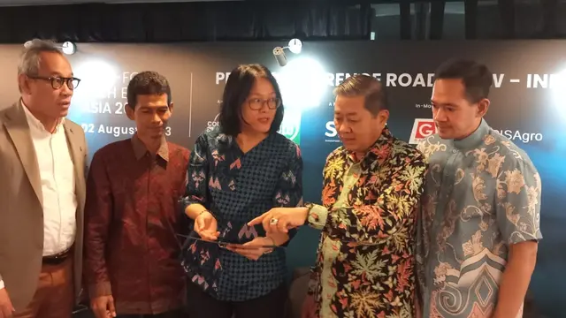 Konferensi Agri-Food Tech Expo Asia (AFTEA) 2023 di Jakarta, Rabu (3/8/2023).