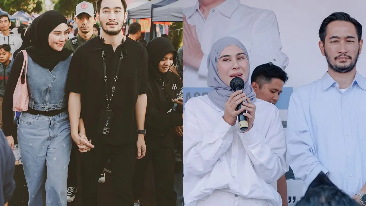 OOTD Kompak Syahnaz dan Jeje Govinda Selama Kampanye yang Terpilih Jadi Bupati Jabar di Pilkada 2024