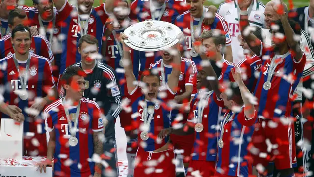 Bayern Munich Rayakan Gelar Ke-23 Bundesliga