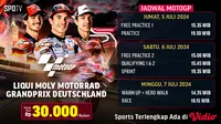Jadwal Live Streaming MotoGP Jerman 2024 di Vidio Akhir Pekan Ini. (Sumber: dok. vidio.com)