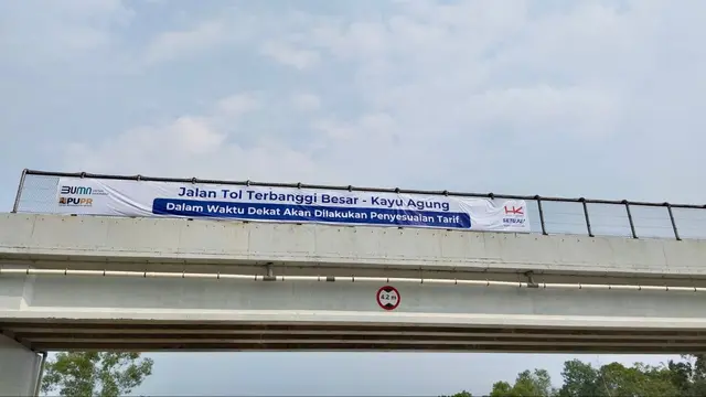 PT Hutama Karya (Persero) menaikkan tarif pada Jalan Tol Terbanggi Besar-Pematang Panggang-Kayu Agung (Terpeka). (Dok HK)