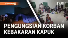 KORBAN KEBAKARAN KAPUK MUARA MENGUNGSI DI SEJUMLAH LOKASI