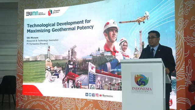 Senior Vice President Research Technology and Innovation Pertamina, Oki Muraza, dalam diskusi di Paviliun Indonesia di COP-27, Sharm el Sheikh, Mesir pada Selasa, 8 Oktober 2022.