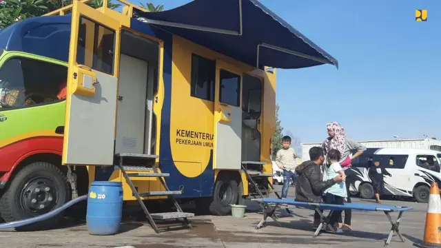 85 armada sarpras yang tersebar di 18 titik rest area jalan tol dan 7 titik di jalan arteri utama. Dok PUPR