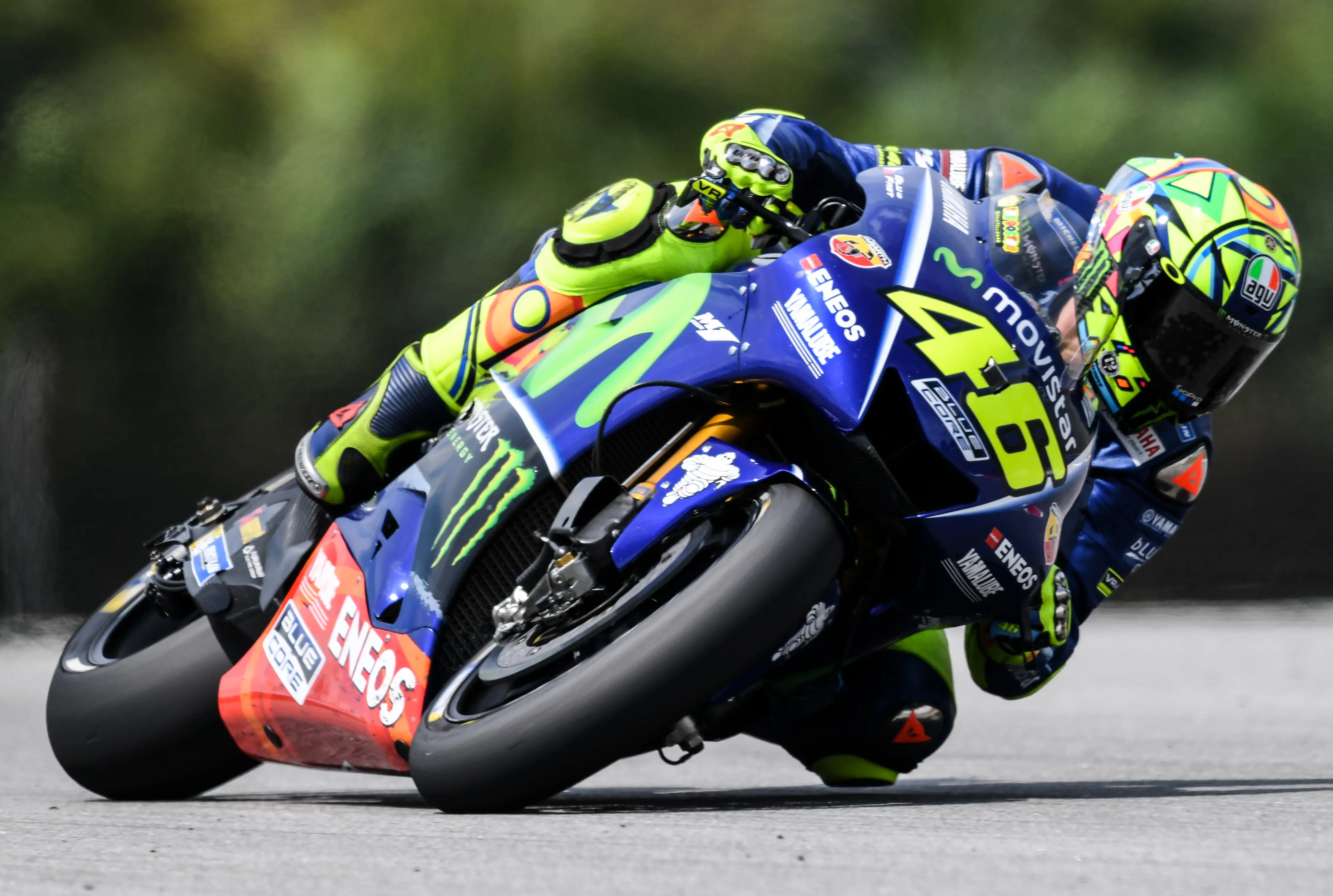 Masa depan pembalap Movistar Yamaha, Valentino Rossi di MotoGP menjadi pusat perhatian selama beberapa bulan terakhir. (MOHD RASFAN / AFP)