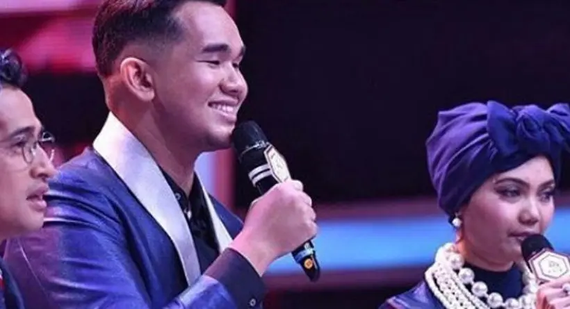 Farez Adnan dan Rina Nose di D'Academy Asia 3. (Instagram)