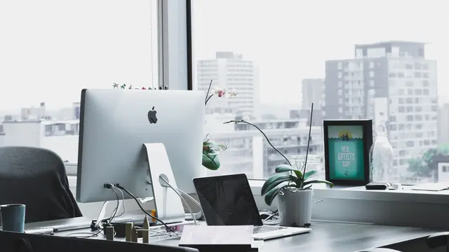 Ilustrasi ruang kantor