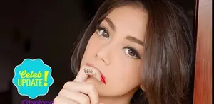 Celine evangelista menepis kabar buruk yang menimpa dirinya.