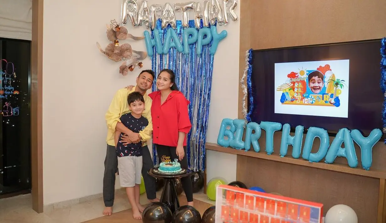 Rumah dihiasi dekorasi sederhana untuk merayakan ulang tahun Rafathar. (Foto: Instagram/raffinagita1717)