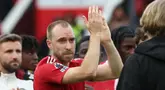 Christian Eriksen telah resmi meninggalkan Manchester United pada akhir musim 2024/2025. Ia adalah satu-satunya nama di daftar ini nan pernah tampil sebagai starter di final Liga Champions. (AFP/Darren Staples)
