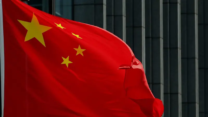Ilustrasi Bendera China.