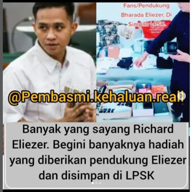 Sejumlah Warganet Singgung Hati Nurani Penggemar Richard Eliezer yang Kirim Banyak Bingkisan