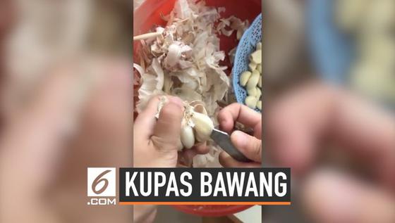 VIDEO: Begini Cara Cepat Kupas Kulit Bawang Putih