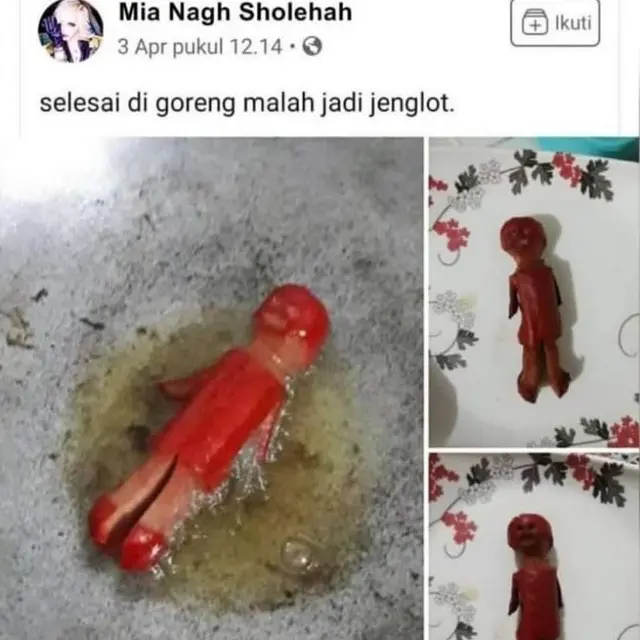 6 Potret Makanan Bentuk Seram Ini Nyeleneh, Sensasi Berbeda saat Makan