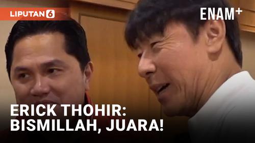 VIDEO: Erick Thohir Bertemu Shin Tae-yong dan Pemain Timnas Sebelum Piala Dunia U-20