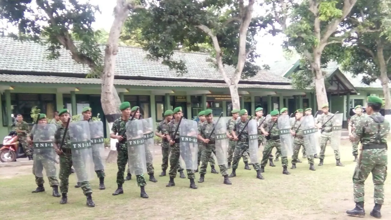Jelang Pilkada Jatim, TNI Bangkalan Latihan Atasi Huru-Hara