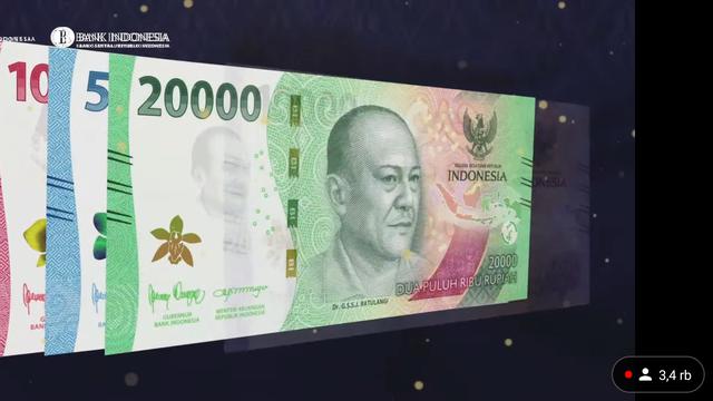 Bank Indonesia meluncurkan Uang Rupiah Kertas Tahun Emisi 2022