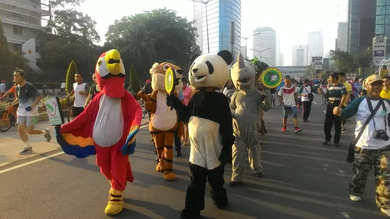 Panda Hingga Badak Cula Satu Berkeliaran di CFD