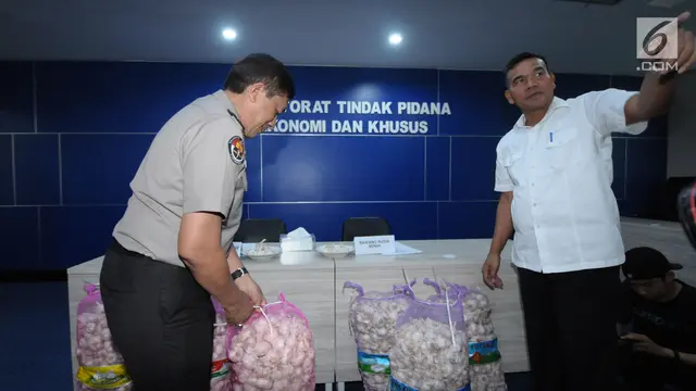 Penyalahgunaan Impor Bawang Putih, Polisi Amankan 30.000 Ton