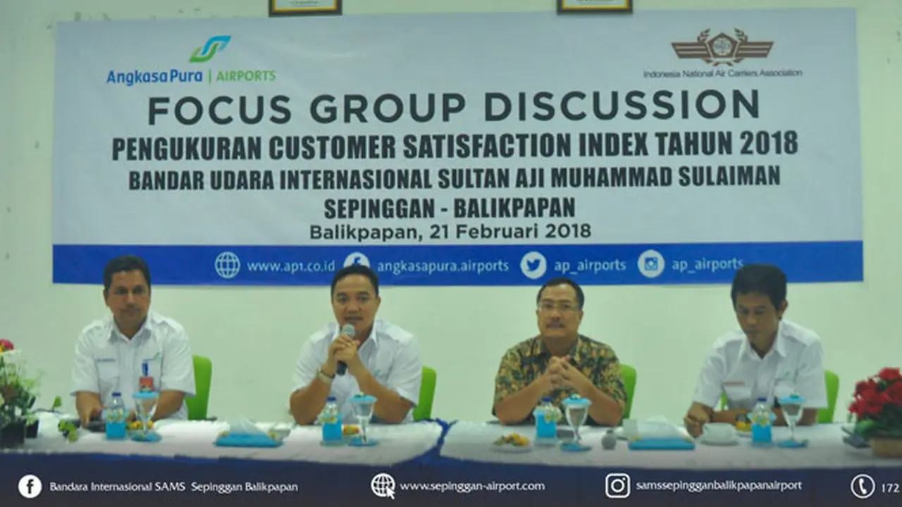 Tingkatkan Layanan PT Angkasa Pura I Balikpapan Ikut Survei CSI dari INACA