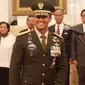 Letjen Andika Perkasa menghadiri pelantikan sebagai Kepala Staf TNI Angkatan Darat (KSAD) di Istana Kepresidenan, Jakarta, Kamis (22/11). Andika yang sebelumnya menjabat Pangkostrad menggantikan Jenderal TNI Mulyono. (Liputan6.com/Angga Yuniar)