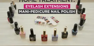 Home Treatment: Eyelash Extensions, Manicure, Pedicure Nail Polish