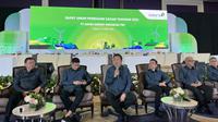 Presiden Direktur PT Adaro Energy Indonesia Tbk, Garibaldi Thohir. PT Adaro Energy Indonesia Tbk (ADRO) menyelenggarakan Rapat Umum Pemegang Saham Tahunan (RUPST) di hotel Raffles Jakarta. Pada rapat tersebut, pemegang saham menyetujui pembagian dividen USD USD 400 juta atau sekitar Rp 6,43 triliun (kurs Rp 16.069,65 per USD).