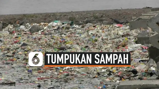 VIDEO: Ribuan Ton Sampah Plastik Penuhi Pantai Cilincing