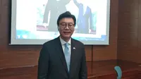 Duta Besar Korea Selatan untuk Indonesia, Kim Chang-beom setelah memberi paparan mengenai bentuk kerjasama Inter-Korea (Lipuatn6.com/Happy Ferdian)