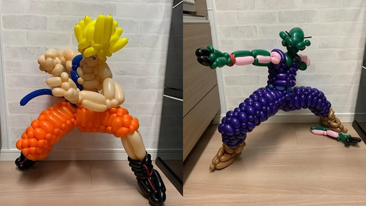 6 Kreasi Seni Balon Anime Dragon Ball Ini Unik, Bikin Takjub