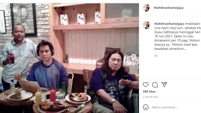 Gusur Adhikarya (Foto: Instagram/@thehilmanhariwijaya)