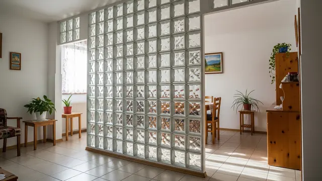 Rumah Sederhana dengan Banyak Glass Block agar Lebih Terang (Image by Gemini AI)