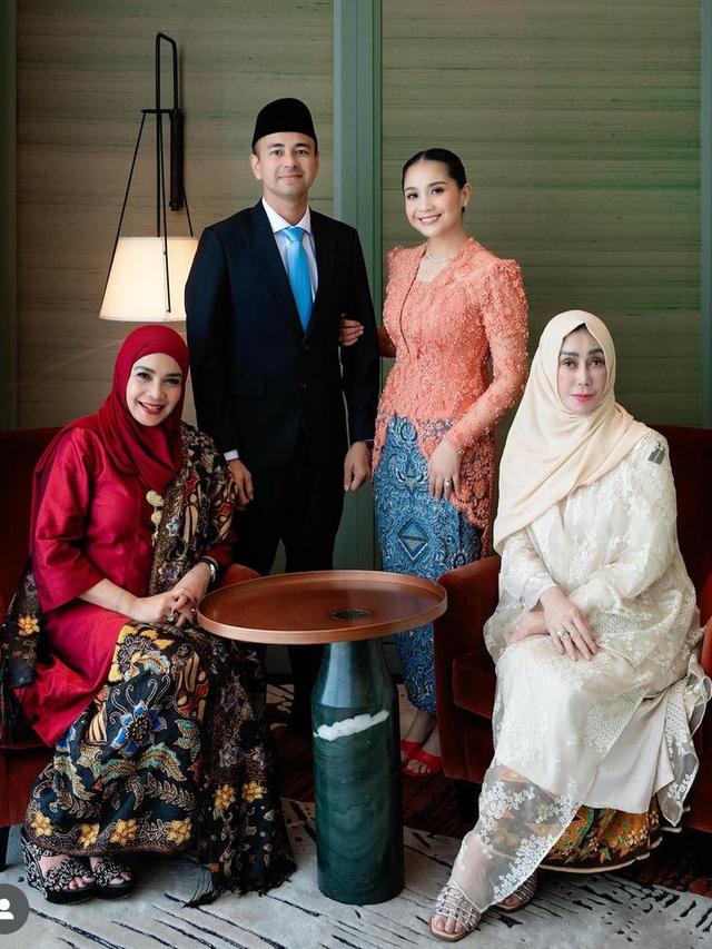 Tampilan Keluarga Raffi Ahmad saat Pelantikan di Istana Negara. [@raffinagita1717]