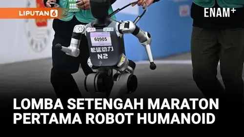 VIDEO: Beijing Gelar Lomba Setengah Maraton Pertama di Dunia untuk Robot Humanoid
