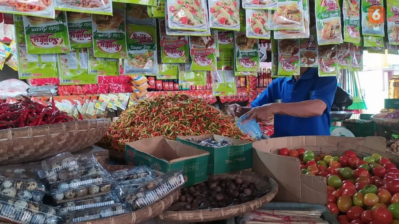 Salah satu pedagang rempah di Kota Gorontalo
